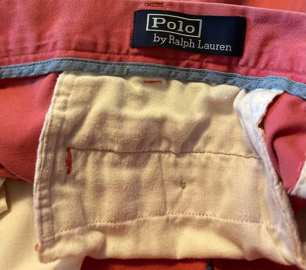 Polo Ralph Lauren Shorts Men 36 Pink Classic Fit 9 Chino Flat Front Nantucket